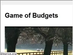 Sites similar to gameofbudgets.com