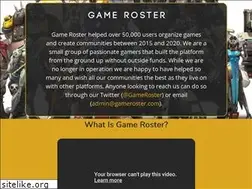 Sites similar to gameroster.com