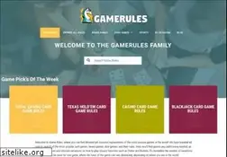 Sites similar to gamerules.com