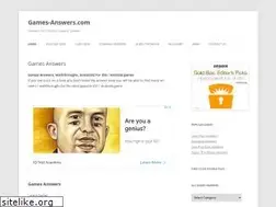 Sites similar to games-answers.com