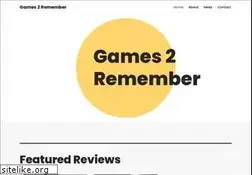 Sites similar to games2remember.com