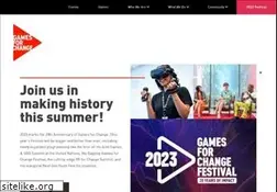 Sites similar to gamesforchange.org