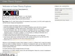 Sites similar to gametheoryexplorer.org