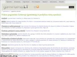 Sites similar to gaminama.lt