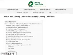 Sites similar to gamingchairindia.in