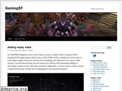 Sites similar to gamingsf.wordpress.com