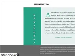 Sites similar to gamingslot.gq