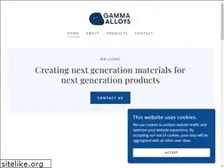 Sites similar to gammaalloys.com