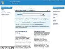 Sites similar to gammeldanskordbog.dk