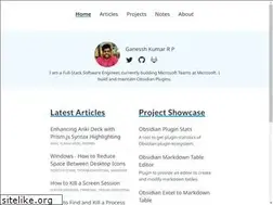 Sites similar to ganesshkumar.com