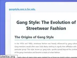 Sites similar to gangstyle.com