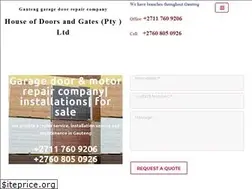 Sites similar to garagedoorgatemotorrepair.co.za