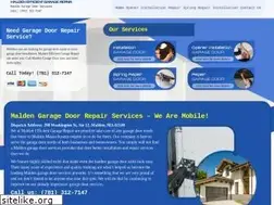 Sites similar to garagedoorrepairmalden.net