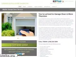 Sites similar to garagedoorrepairthornton.com