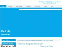 Sites similar to garagedoorssouthwest.co.uk