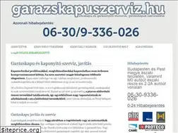 Sites similar to garazskapuszerviz.hu