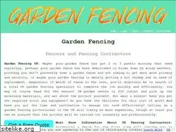 Sites similar to gardenfencing.me.uk