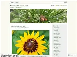 Sites similar to gardeningafterfive.wordpress.com