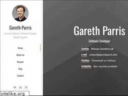 Sites similar to garethparris.info