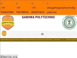 Sites similar to garhwapolytechnic.com