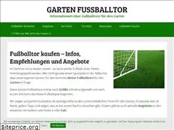Sites similar to garten-fussballtor.de
