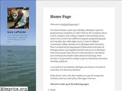 Sites similar to garylapointe.com