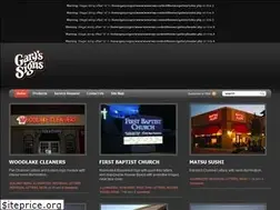Sites similar to garyssigns.com