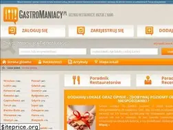 Sites similar to gastromaniacy.pl