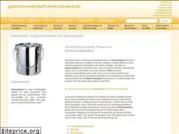 Sites similar to gastronomiebedarf-direktversand.de