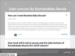 Sites similar to gatelecturesbyravindrababuravula.blogspot.com