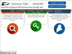 Sites similar to gatewaytitleme.com