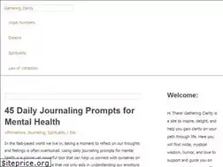 Sites similar to gatheringclarity.com
