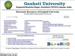 Sites similar to gauhatiuniversity.in