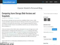 Sites similar to gauravmantri.com