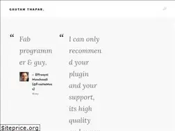Sites similar to gautamthapar.me