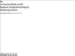 Sites similar to gautierrollin.com