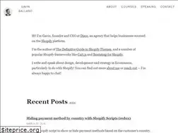 Sites similar to gavinballard.com