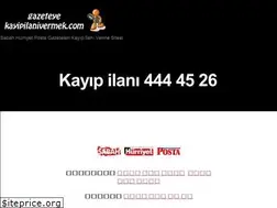 Sites similar to gazeteyekayipilanivermek.com