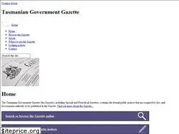 Sites similar to gazette.tas.gov.au