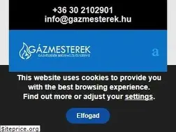 Sites similar to gazmesterek.hu