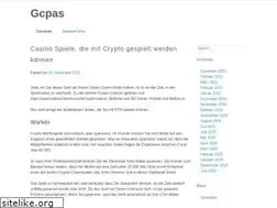 Sites similar to gcpas.de