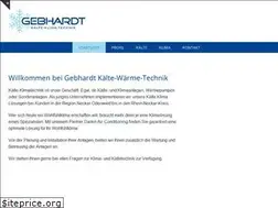 Sites similar to gebhardt-kaelte.de