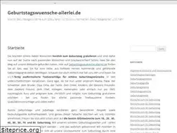 Sites similar to geburtstagswuensche-allerlei.de