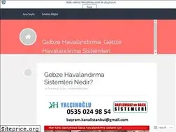 Sites similar to gebzehavalandirmasistemleri.wordpress.com
