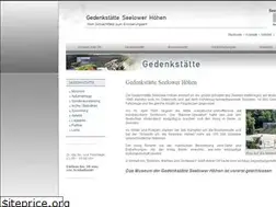 Sites similar to gedenkstaette-seelower-hoehen.de