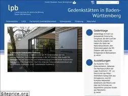 Sites similar to gedenkstaetten-bw.de