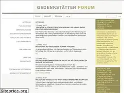 Sites similar to gedenkstaettenforum.de