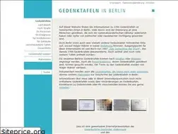 Sites similar to gedenktafeln-in-berlin.de