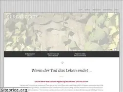 Sites similar to gedenktexte.de