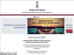 Sites similar to gedichte-bibliothek.de